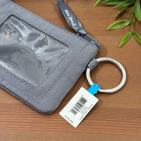 Vera Bradley Carbon Gray Zip Id Case - Picture 4 of 6